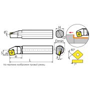 S08K-SCKCR06 Резец токарный (державка) расточной по металлу