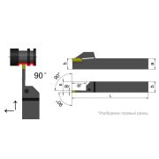 MGEHL2525-4 Резец (державка) отрезной/канавочный