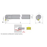 C20Q-QFDR05-27 Резец для внутренних канавок