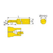 MTR-4-R0.1-L30-JF610M Мини-резец для продольного растачивания