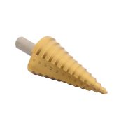 SSHS-104 Ступенчатое сверло по металлу, прямая канавка, HSS, TIN (6,9,13,16,19,21,23,26,29,32,35,38 мм)