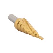 SSAS-103 Ступенчатое сверло по металлу, спиральная канавка, HSS, TIN (4,6,8,10,12,14,16,18,20 мм)