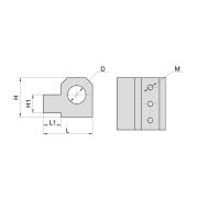 SBHA25-25 Держатель осевого инструмента для токарного станка