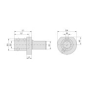 THA-E1-3032 Держатель VDI для сверл со сменными пластинами