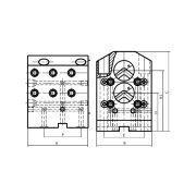 BMT55-SB25x95x135 Инструментальный блок для расточных державок (осевое крепление, тип SB)