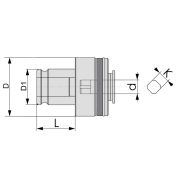GT24-20x16 Цанга резьбонарезная быстросменная с защитой от перегрузки