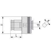 TC820-9x7,1 Цанга резьбонарезная быстросменная с защитой от перегрузки