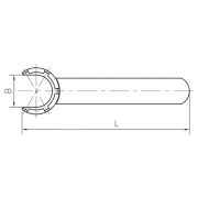 Гаечный ключ для цанговых патронов ER20, тип M