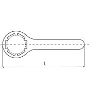 Гаечный ключ для цанговых патронов ER32, тип B