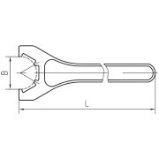 Гаечный ключ для цанговых патронов ER40, тип UM