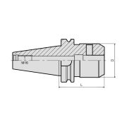 Патрон для концевых фрез с хвостовиком Weldon BT40-SLN06-100