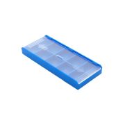 Упаковка для твердосплавных пластин, 40 x 98 мм, 10 ячеек, синяя