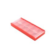 Упаковка для твердосплавных пластин, 40 x 98 мм, 10 ячеек, красная