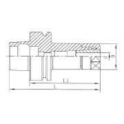 HSK63F-ER32-070-OM Фрезерный патрон для цанг ER32