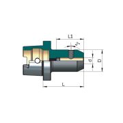 HSK63A-SLN14-100 Патрон для концевых фрез с хвостовиком Weldon