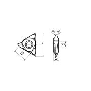 22VER-3.14-M1.0 DM215 Пластина твердосплавная