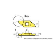 TKF12L070-S-PM125 Пластина отрезная, канавочная