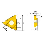 TGF32R170-PM125 Пластина канавочная