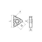 16ER-14ACME DM215 Пластина резьбовая, Американская трапецеидальная резьба ACME 29°