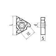 27ER-5.0SAGE DM215 Пластина резьбовая,упорная резьба SAGE 30°