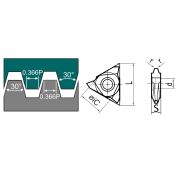 27VEL-6.0TR-DM215 Пластина резьбовая трапецеидального профиля, угол 30°