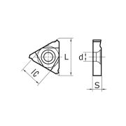 16NR-18Pg DM215 Пластина резьбовая, панцирная резьба