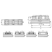DFV-160-125x2 Тиски механические станочные двухзажимные