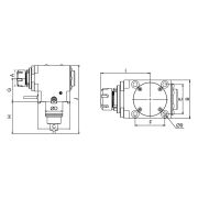 BMT55-HF-60-ER32 Приводной инструментальный блок для цанг ER32 (осевое крепление, тип HF)