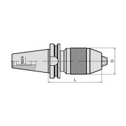 Патрон сверлильный быстрозажимной BT50-APU8-95