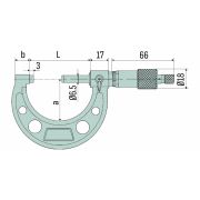 Микрометр нониусный 0-25mm (0.01mm) Тип Б