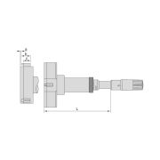 Нутромер трехточечный микрометрический (без установочного кольца) 250-275 мм (0,005 мм)