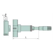 Нутромер трехточечный микрометрический (с установочным кольцом) 87-100 мм (0,005 мм)
