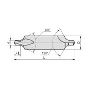2317-0020 Сверло центровочное d= 6,3 мм, Тип B