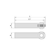 Инструмент для накатки с прямым профилем, хвостовик 25х25, в комплекте с роликом (шаг 2,0 мм)