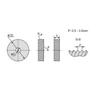 Ролик накатки для сетчатого рифления (пара) шаг 1,0 мм