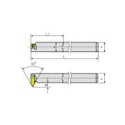 Резец резьбовой для внутренней резьбы ГОСТ 18885-73 ВК8 20х20х200 цилиндр