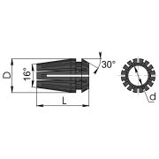 ER20AA-SET-12-WC Набор цанг ER20AA-12 шт. (2,3,4,5,6,7,8,9,10,11,12,13 мм) прецизионных (0,008мм) в металлическом кейсе