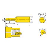 MIR-6-L22-A60-JF610M Мини-резец для нарезания внутренней резьбы неполного профиля