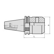 Патрон для концевых фрез с хвостовиком Weldon SK30-SLN12-070 DIN69871