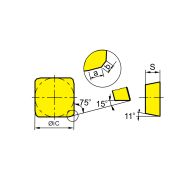 SPKN1504EDSKR-YBG302 Пластина фрезерная