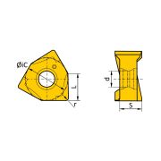 XNEX040308TR-EM3-1020 Пластина фрезерная