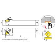 MDQNR3232P1504 Резец токарный (державка) по металлу