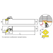 MVQNR2525M16 Резец токарный (державка) по металлу