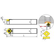 SSDCN1212H09 Державка проходная для наружного точения