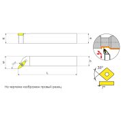 SVQCR2525M16 Резец токарный (державка) по металлу