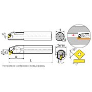 S32T-MDUNL15 Резец токарный (державка) расточной по металлу