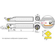 S32T-MVWNL16 Резец токарный (державка) расточной по металлу