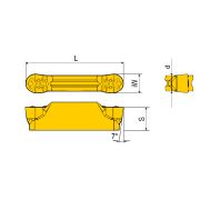 JRMN200-C-4025 Пластина отрезная, канавочная