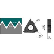 16IR-G55-HS5125 Пластина резьбовая, неполный профиль, 55°
