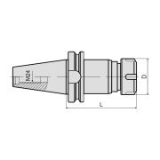 BT50-TER20 Патрон резьбонарезной для цанг ER20 с механизмом осевой компенсации